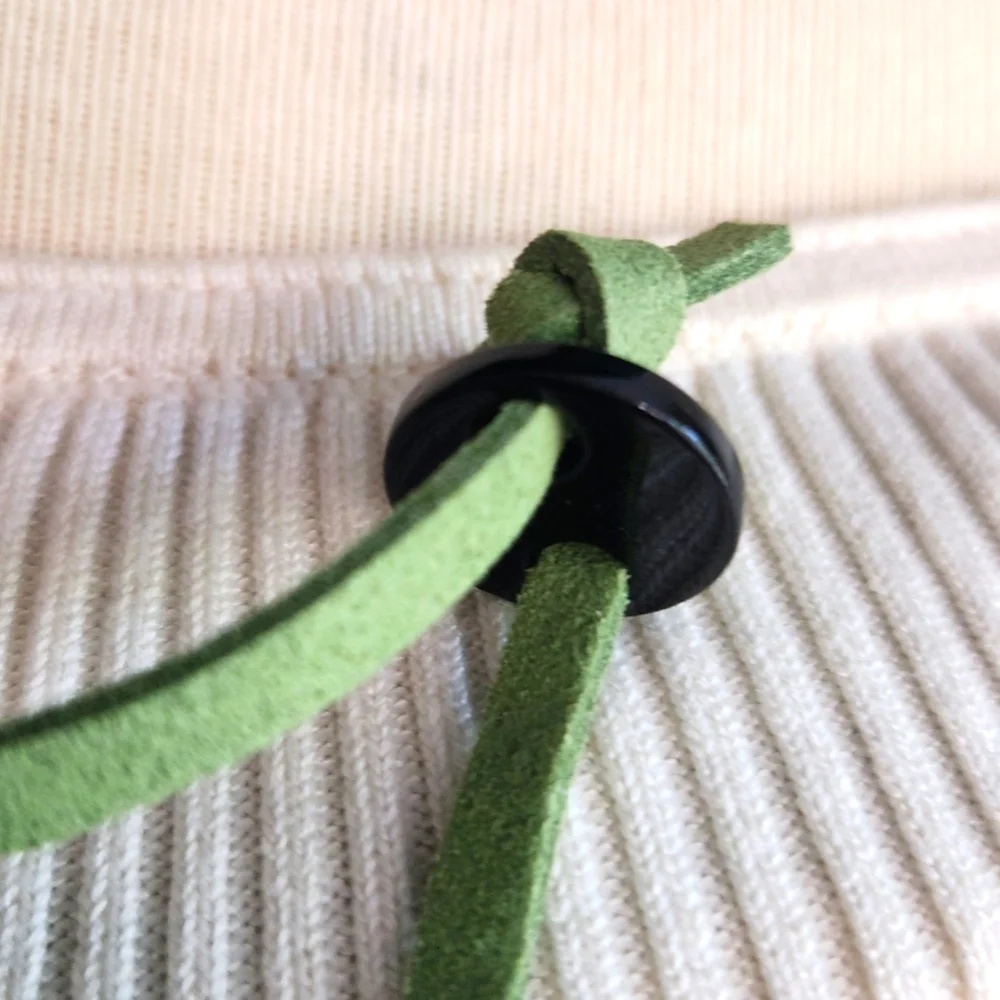 🍀New to the Boutique! Adjustable Hunter Green and Black Necklace🍀 - Picture 8 of 16